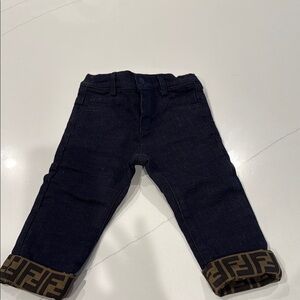 Fendi Baby  Jeans with Logo Cuffs 18M